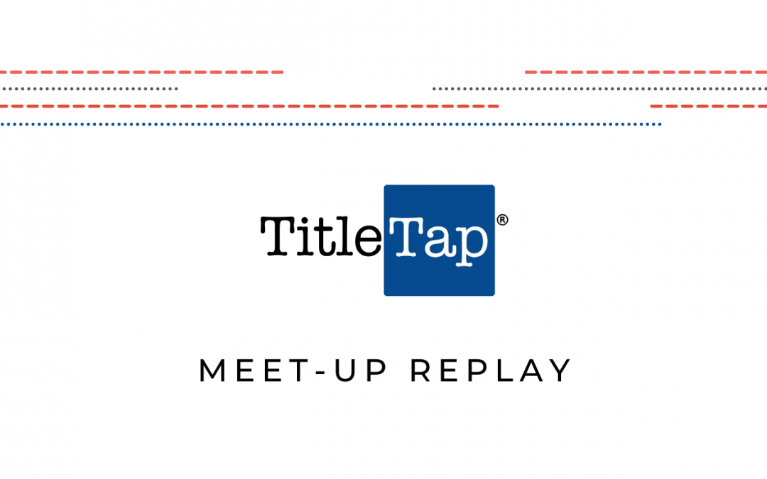 TitleTap Logo And Meet-Up Replay text