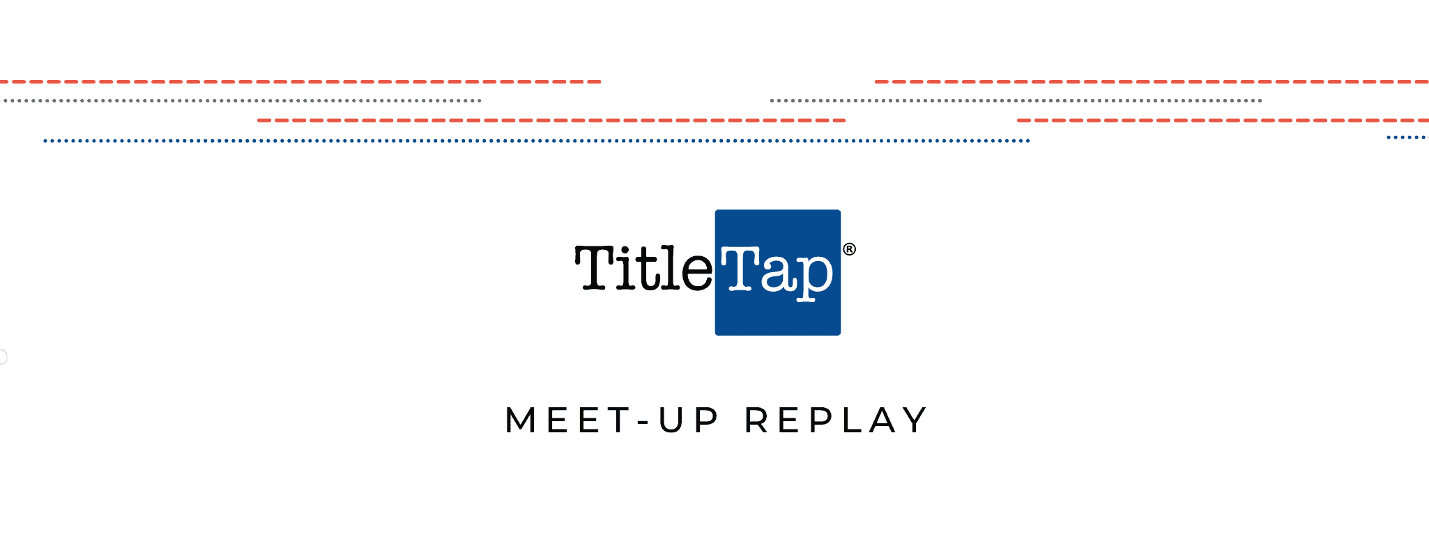 TitleTap Logo And Meet-Up Replay text
