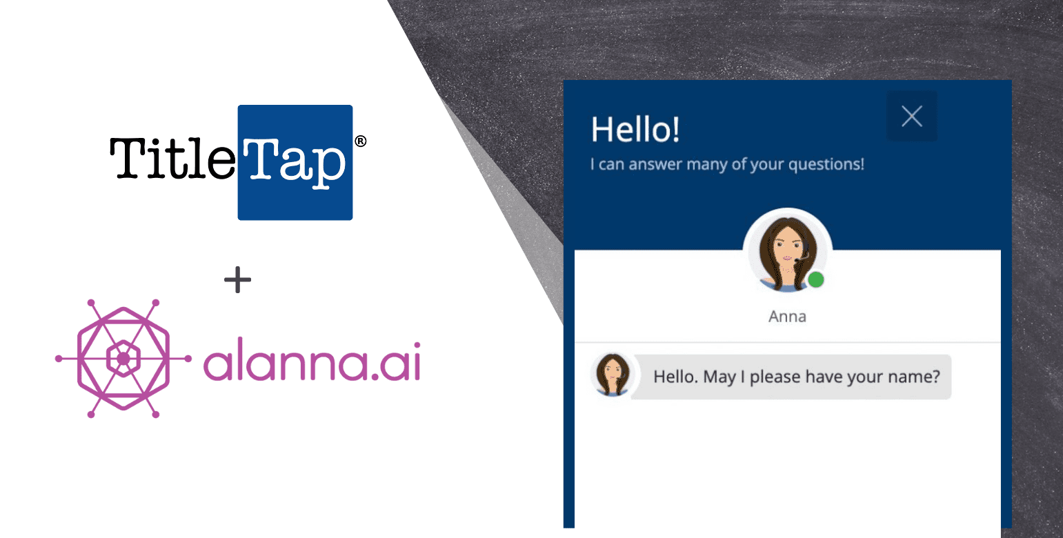 TitleTap Websites now include Anna Chatbot (Powered by Alanna.ai)