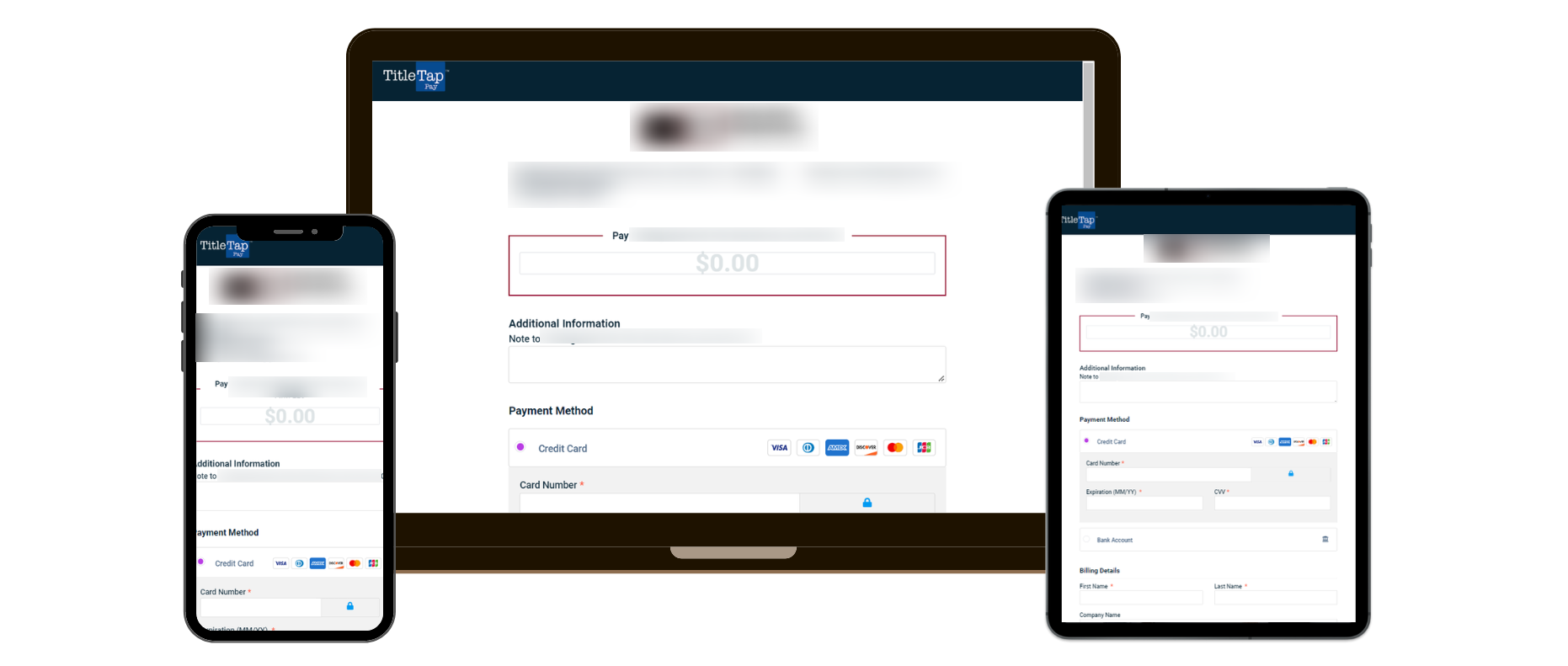 TitleTap Pay Screenshot Client Side HUB