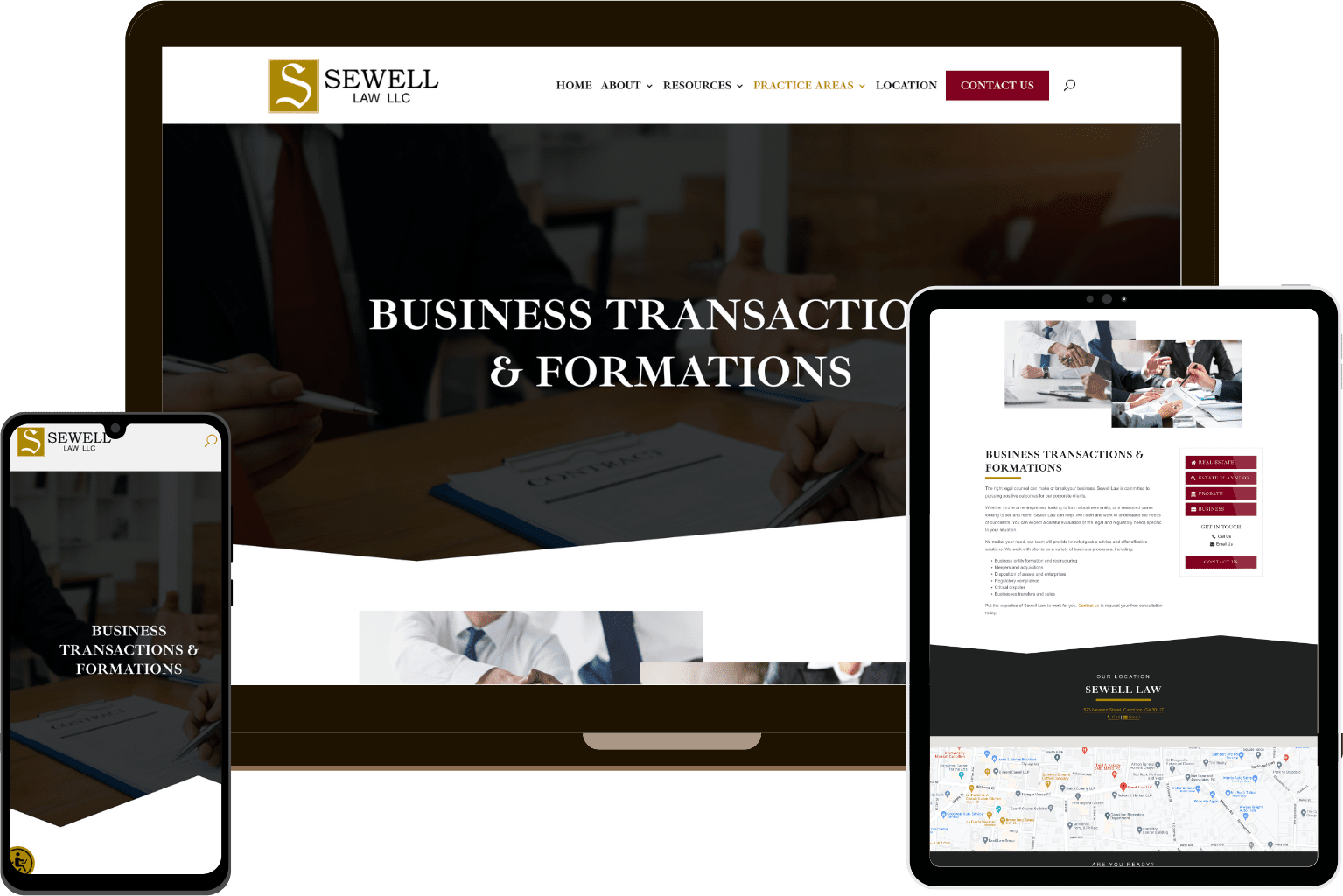 Business Law Firm Web Design 
