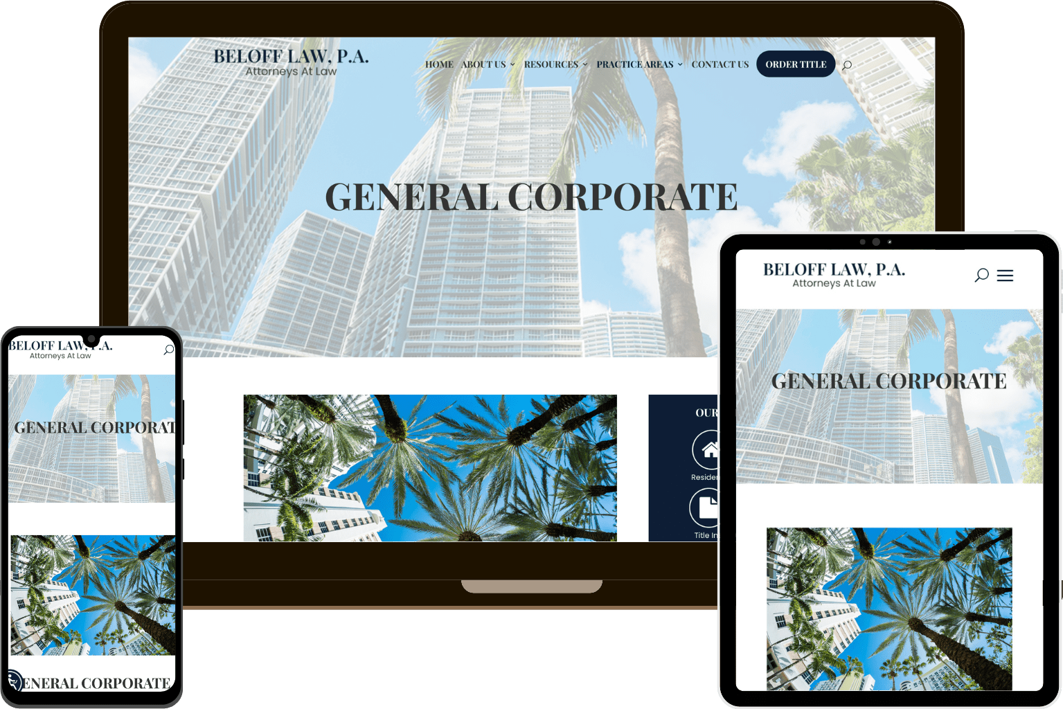 Corporate Law Firm Web Design 