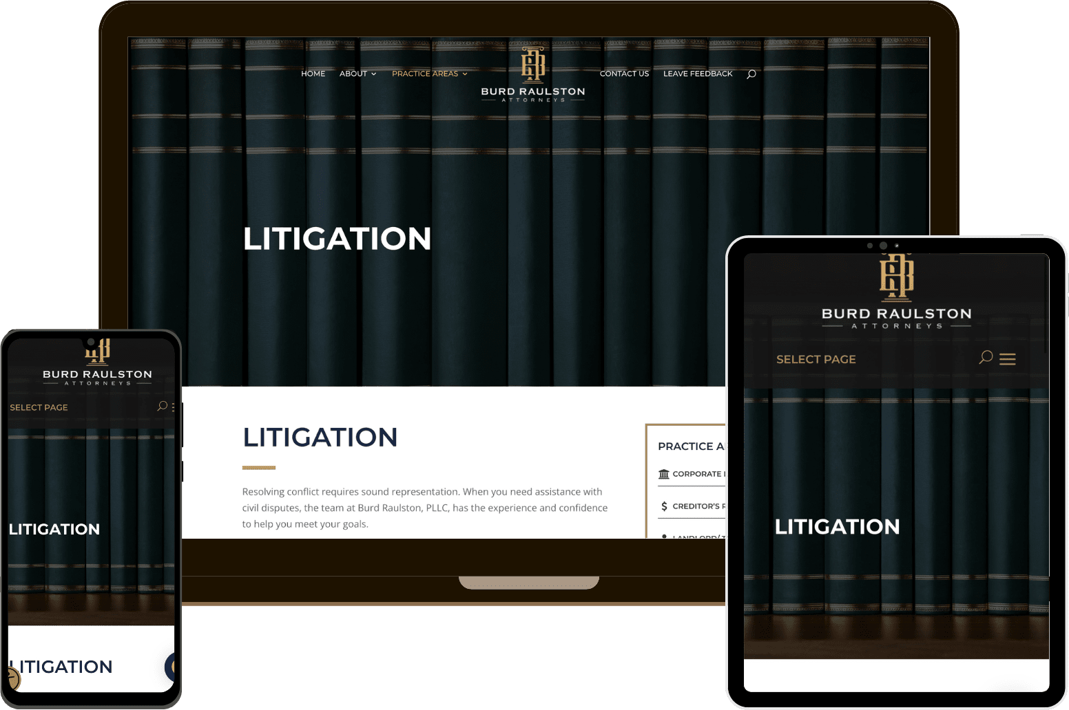 Litigation Law Firm Web Design Litigation Law Firm Web Design