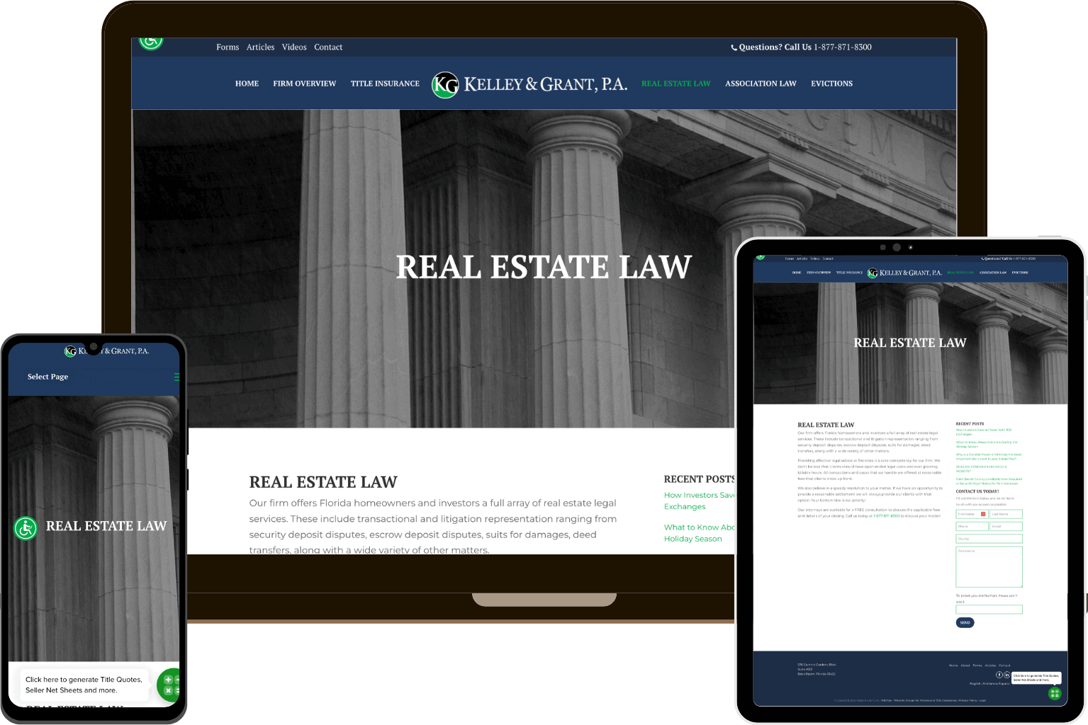 Real Estate Law Firm Web Design 