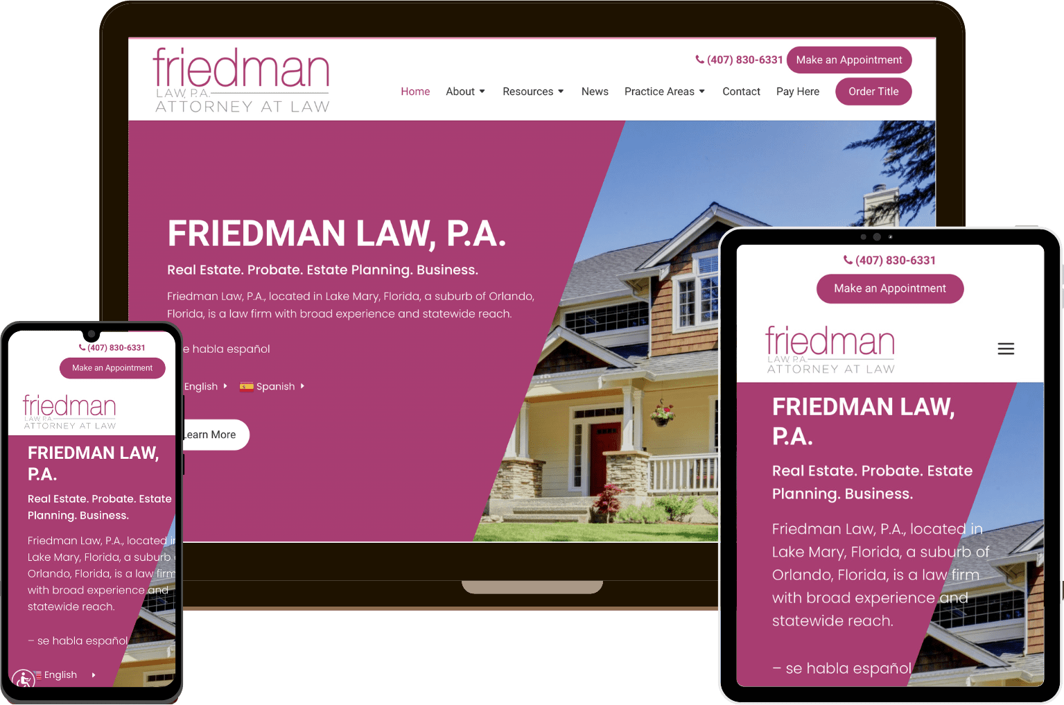 Solo Law Firm Web Design 